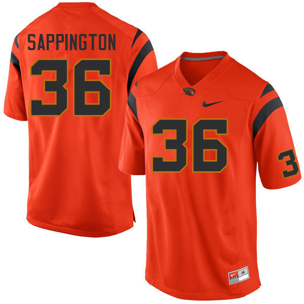 Men #36 Atticus Sappington Oregon State Beavers College Football Jerseys Sale-Orange